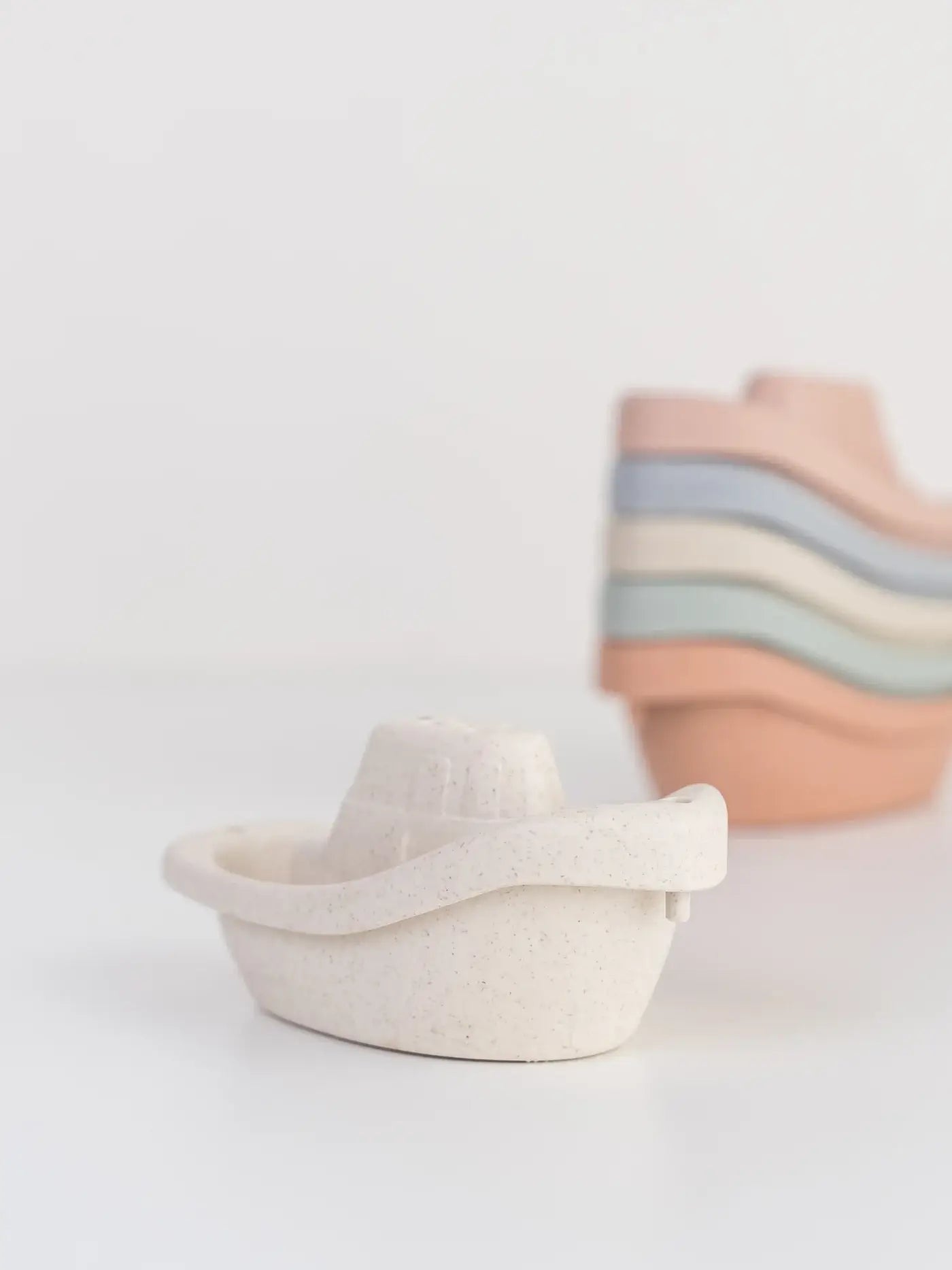 Image of Colored Organics - KENDI Baby Wheat Straw Boat Toy Set